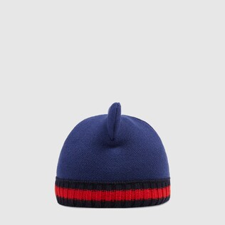 Baby knitted hat with ears