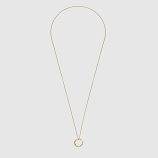 Halskette mit Schlangenring-Anhänger aus Gold
