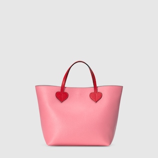 Tote Infantil de piel con Corazones