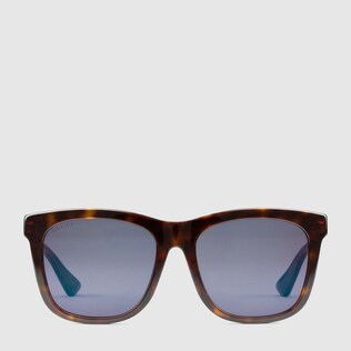 Square-frame acetate sunglasses