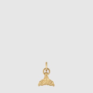 Charm de Aleta Caudal de Oro Amarillo