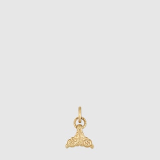 Schwanzflossen-Charm-Anhänger aus Gelbgold