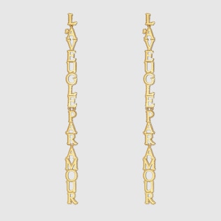 Boucles d’oreille « L’aveugle par amour »
