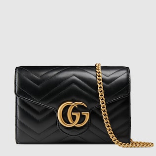 GG Marmont Mini-Tasche aus Matelassé-Leder