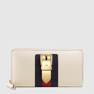 Sylvie leather zip around wallet