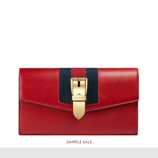 Sylvie leather continental wallet