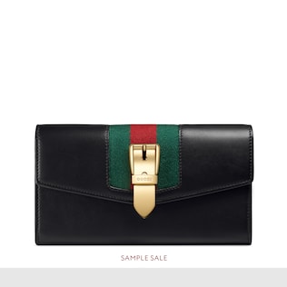 Sylvie leather continental wallet