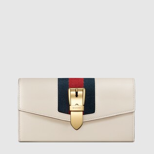 Sylvie leather continental wallet