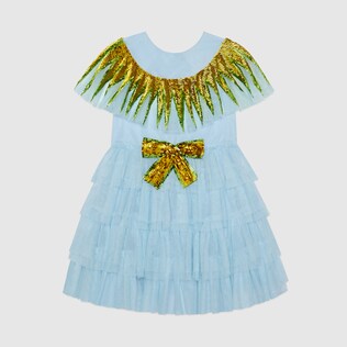 Children's tulle dress with sequins