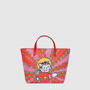 Kinder Shopper mit GG und Raketen-Katzen-Print