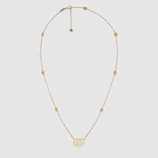Double G necklace with topaz