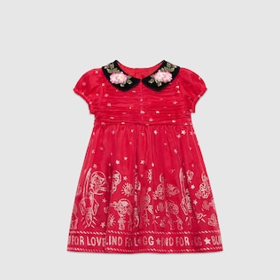 Baby glitter rocket cat dress