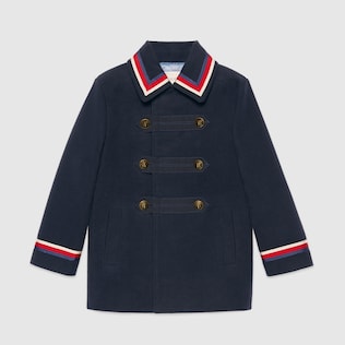 Kinder Jacke aus Baumwolle mit Sylvie Webstreifen
