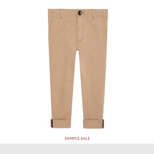 Children's gabardine trousers with Web