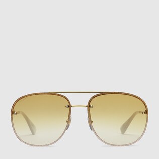 Gafas de sol cuadradas de metal
