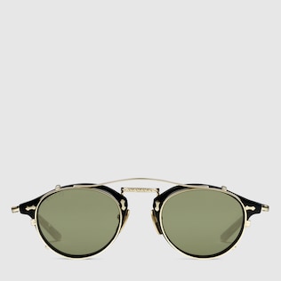 Gafas de sol redondas de acetato y metal
