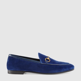 Halbschuh Gucci Jordaan aus Samt