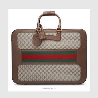 GG Supreme suitcase with Web