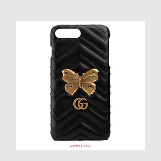 GG Marmont moth stud iPhone 7 Plus case