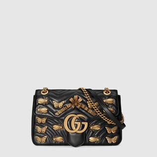 GG Marmont animal studs shoulder bag
