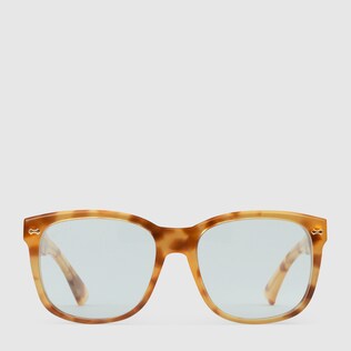 Sonnenbrille mit quadratischem Rahmen aus Azetat