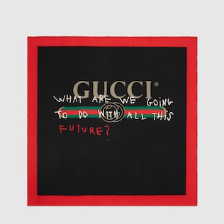 GUCCI ココ・キャピタン プリント シルク スカーフ