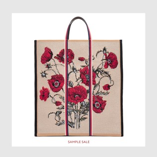 Poppy canvas tote