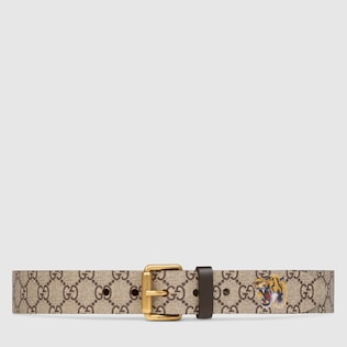 Tiger print GG Supreme belt