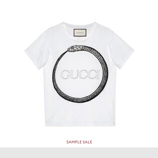 T-Shirt mit Gucci Ouroboros-Print