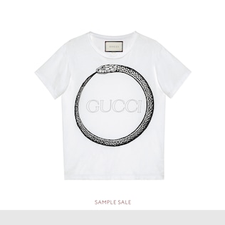 T-shirt à imprimé ouroboros Gucci
