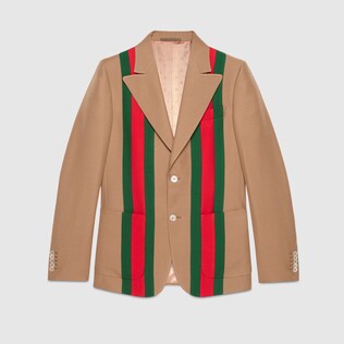Heritage Web tape crêpe wool jacket