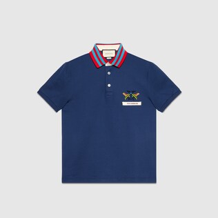 Gucci Animalium cotton polo