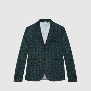 Veste en jacquard à mors