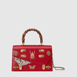Ottilia leather small top handle