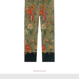 Flora Snake print cotton chino