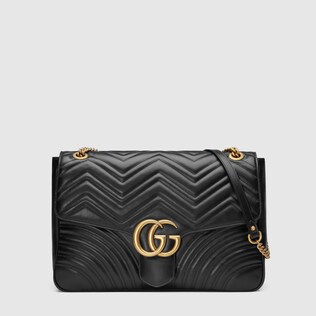 Große GG Marmont Schultertasche