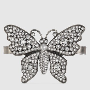 Bracciale da palmo con farfalla e cristalli
