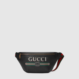 Gucci logo leather belt bag