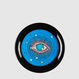 Star Eye medium round metal tray
