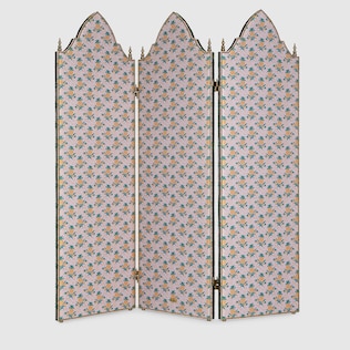 Pineapple three panel screen
