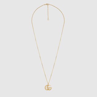 Double G yellow gold necklace