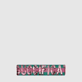 Bandeau en sequins Guccification