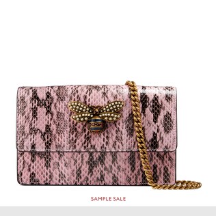 Mini sac Queen Margaret en peau de serpent