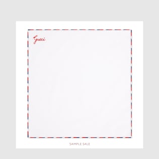 Einstecktuch mit Gucci Schriftzug