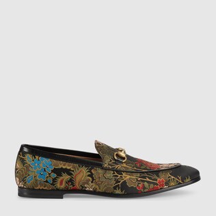 Gucci Jordaan jacquard loafer