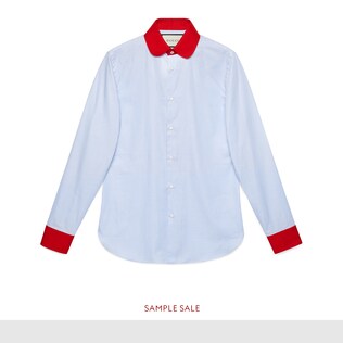 Oxford stripe cotton shirt