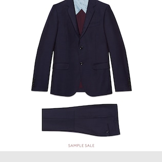 Traje Monaco de Lana con Pequeños Lunares