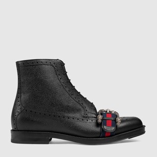 men's gucci boots with buckle