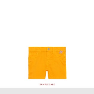 Bermuda in denim stretch con ape