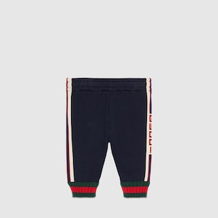 Pantalon pour bébé avec finitions en jacquard Gucci